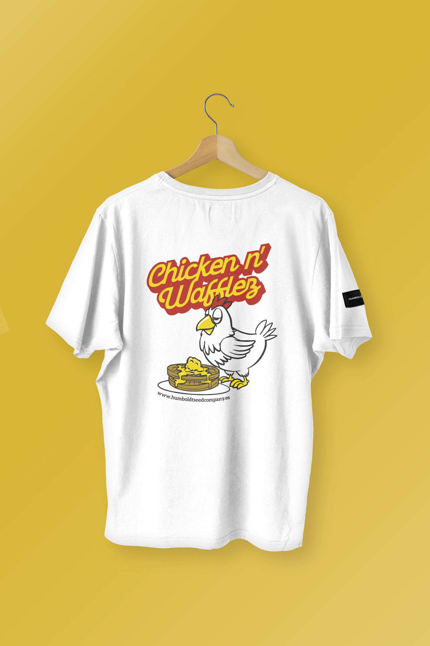 Chicken n' Wafflez humboldt seed company eu shirt back