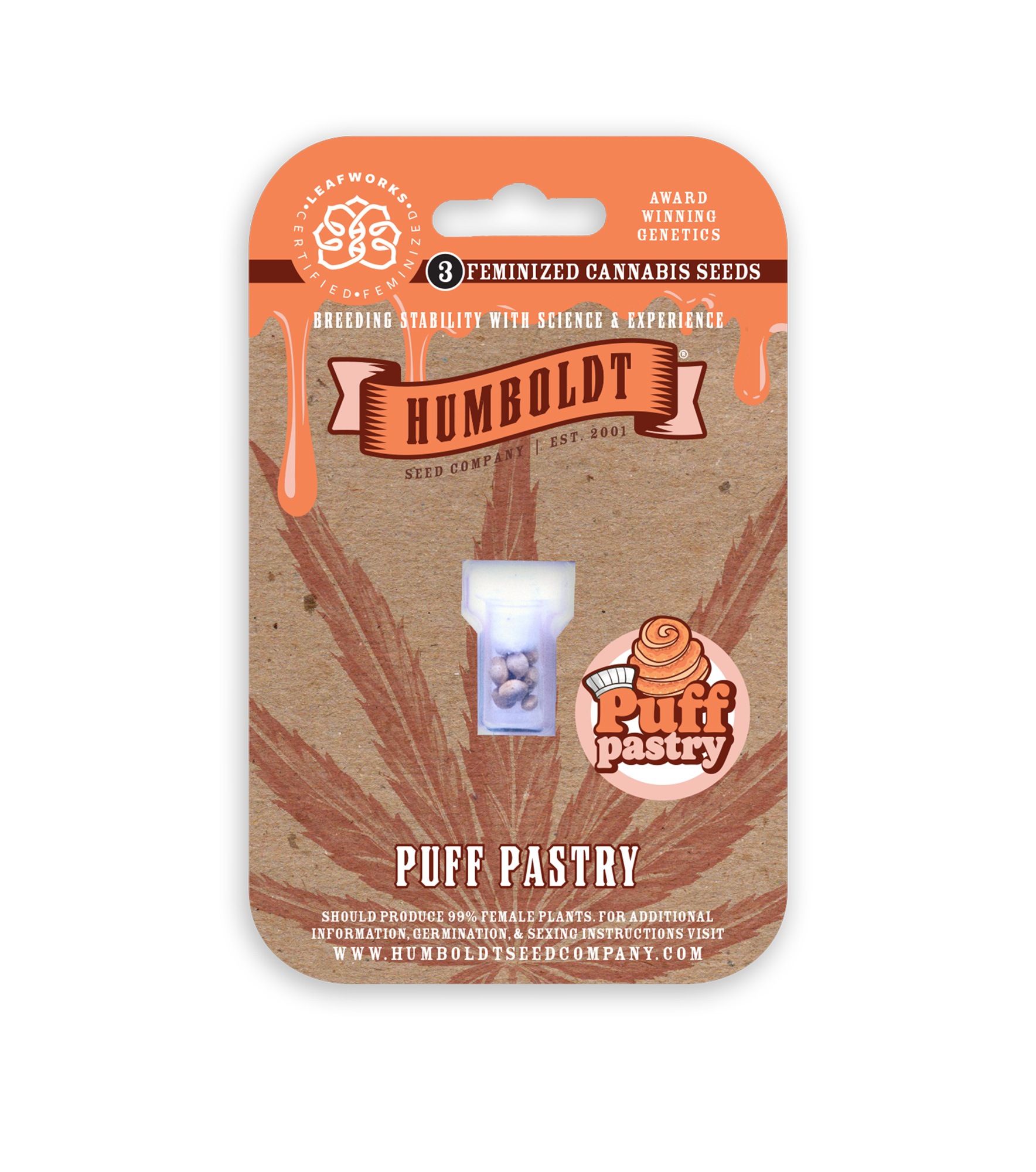 puff pastry cannabis seed strain logo