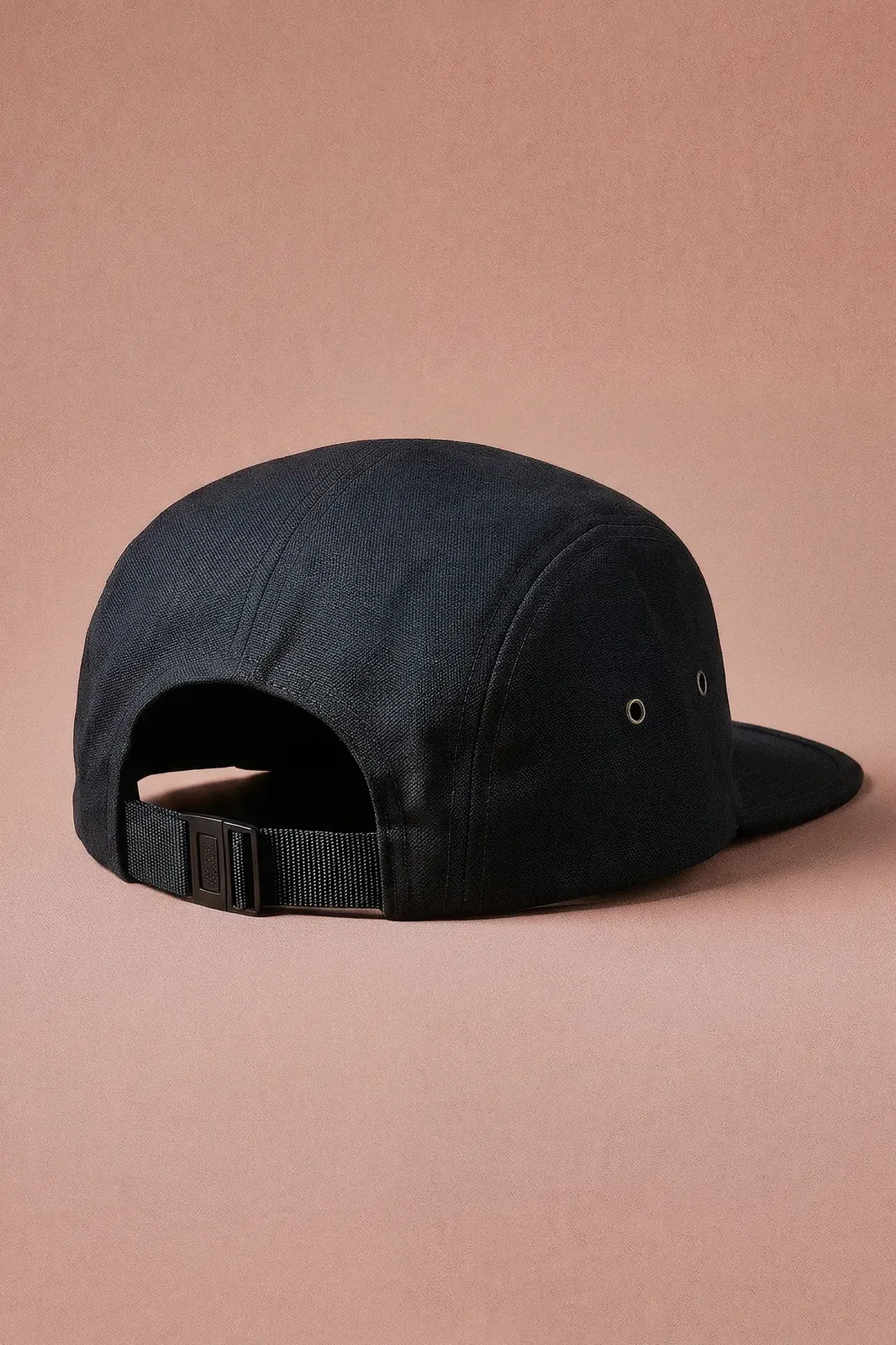 Humboldt Seed Company 5-Panels Cap – black 5-panel cap, back view with strap